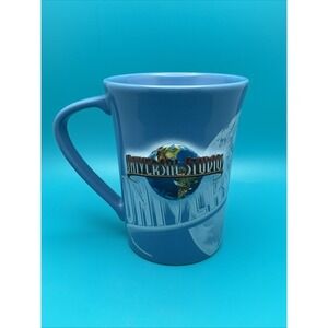 Universal Studios Embossed Logo‎ Ceramic 16 oz Mug Cup Blue 2009